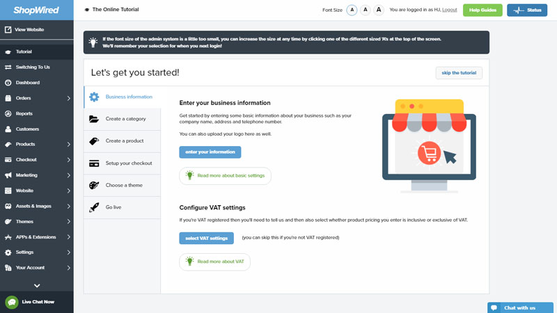 ShopWired Setup Tutorial