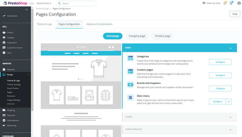 PrestaShop Theme Customisation