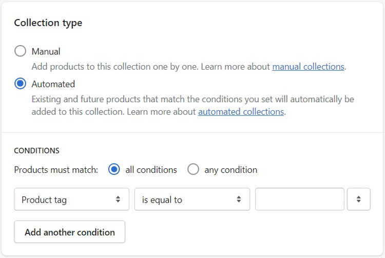 Shopify Tutorial - Set up Automated Collection
