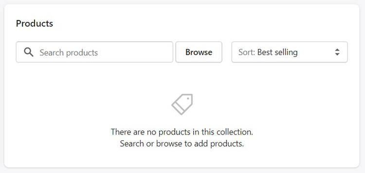 Shopify Add Products to Manual Collection