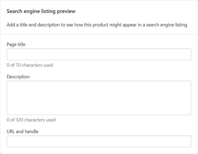 Shopify SEO Options