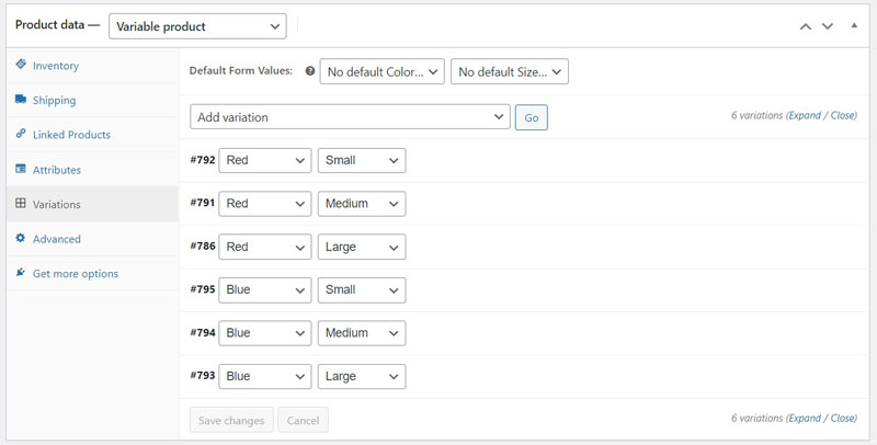 Add Multiple Variations WooCommerce