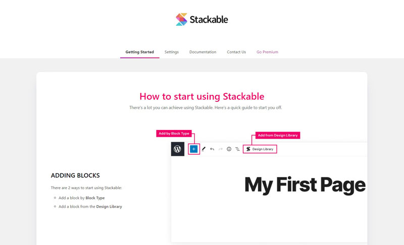 Getting Started Stackable