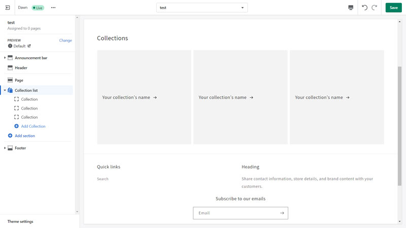 Shopify Collection List Section OS 2.0