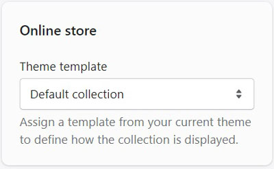 Shopify Collections Select Template